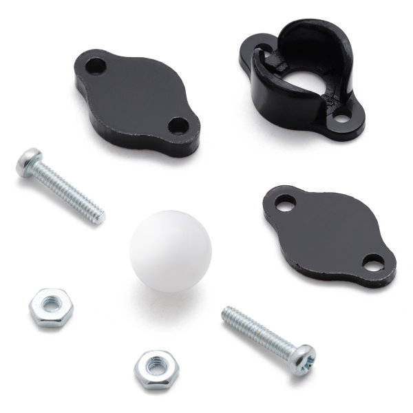 Unassembled ball caster with 3/8 in ball Pololu